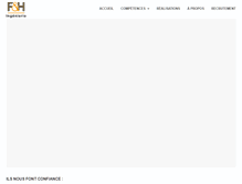 Tablet Screenshot of fh-ingenierie.com